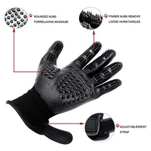 Load image into Gallery viewer, Hands On Grooming Gloves Black (Adult) - HorseCares® USA, UK