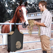 Load image into Gallery viewer, Portable Slow Feed Hay Bag for Outdoor Horse Feeding - HorseCares® USA, UK
