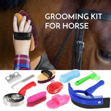 Load image into Gallery viewer, 10-IN-1 Horse Grooming Tool Set: Mane to Hoof Care - HorseCares® USA, UK
