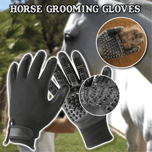 Load image into Gallery viewer, Hands On Grooming Gloves Black (Adult) - HorseCares® USA, UK

